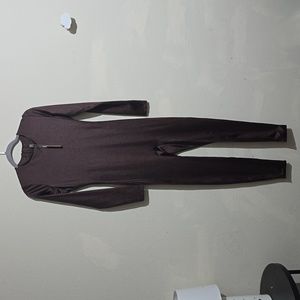 New With Tags Skims Chocolate brown Full length long sleeve bodysuit large